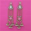 Indo Western Meenakari Earring with Mehndi Plating