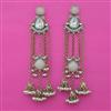 Indo Western Meenakari Earring with Mehndi Plating