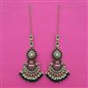 Indo Western Birds Earring with Mehndi Plating