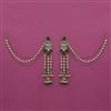 Indo Western Meenakari Earring with Mehndi Plating