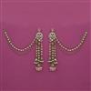 Indo Western Meenakari Earring with Mehndi Plating