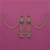Indo Western Meenakari Earring with Mehndi Plating