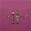 Indo Western Meenakari Earring with Mehndi Plating
