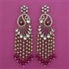 Indo Western Long Earring with Mehndi Plating