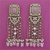 Indo Western Pearl Earring with Mehndi Plating