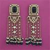 Indo Western Pearl Earring with Mehndi Plating