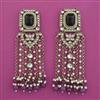 Indo Western Pearl Earring with Mehndi Plating