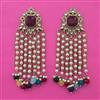 Indo Western Pearl Earring with Mehndi Plating