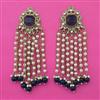 Indo Western Pearl Earring with Mehndi Plating