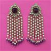 Indo Western Pearl Earring with Mehndi Plating