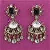 Indo Western Classic Earring with Mehndi Plating