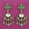 Indo Western Classic Earring with Mehndi Plating