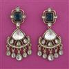 Indo Western Classic Earring with Mehndi Plating
