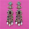 Indo Western Pearl Earring with Mehndi Plating