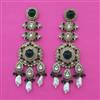Indo Western Pearl Earring with Mehndi Plating