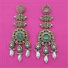 Indo Western Pearl Earring with Mehndi Plating