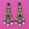 Indo Western Pearl Earring with Mehndi Plating