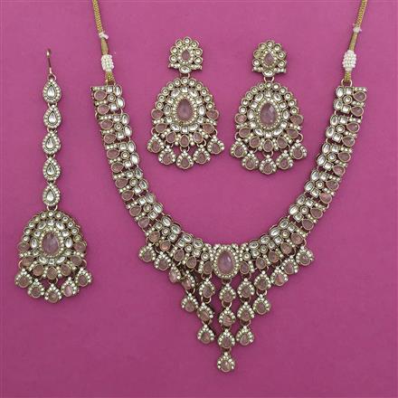Indo Western Classic Necklace with Mehndi Plating