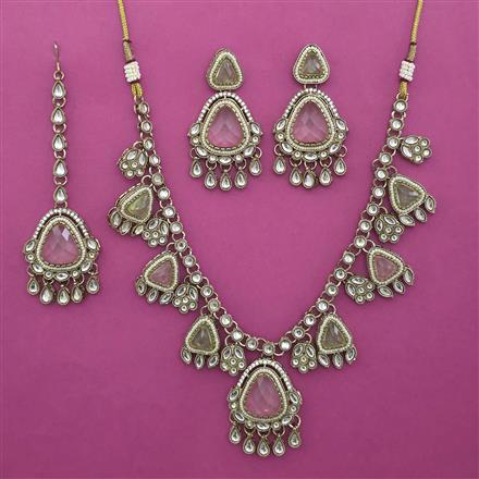 Indo Western Classic Necklace with Mehndi Plating