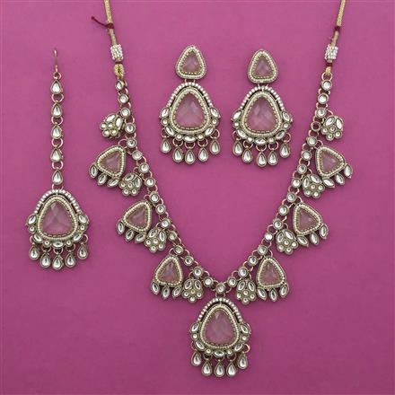 Indo Western Classic Necklace with Mehndi Plating