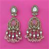 Indo Western Long Earring with Mehndi Plating