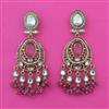 Indo Western Long Earring with Mehndi Plating