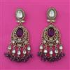 Indo Western Long Earring with Mehndi Plating