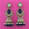 Indo Western Pearl Earring with Mehndi Plating