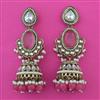 Indo Western Pearl Earring with Mehndi Plating