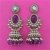 Indo Western Pearl Earring with Mehndi Plating