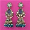 Indo Western Pearl Earring with Mehndi Plating