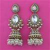 Indo Western Pearl Earring with Mehndi Plating