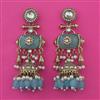 Indo Western Jhumki with Mehndi Plating