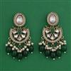 Indo Western Pearl Earring with Mehndi Plating