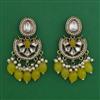 Indo Western Pearl Earring with Mehndi Plating