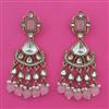 Indo Western Pearl Earring with Mehndi Plating