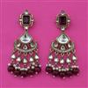 Indo Western Pearl Earring with Mehndi Plating