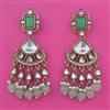 Indo Western Pearl Earring with Mehndi Plating