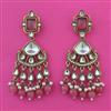Indo Western Pearl Earring with Mehndi Plating