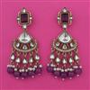 Indo Western Pearl Earring with Mehndi Plating