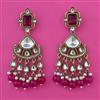 Indo Western Pearl Earring with Mehndi Plating