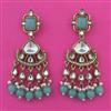 Indo Western Pearl Earring with Mehndi Plating