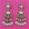 Indo Western Pearl Earring with Mehndi Plating