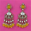 Indo Western Pearl Earring with Mehndi Plating