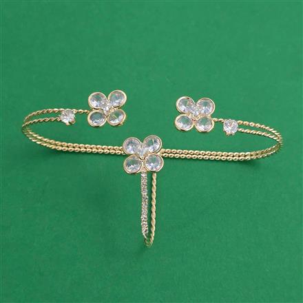 Indo Western Plam Cuffring with Rhodium Plating Gold Plating Mehndi Plating