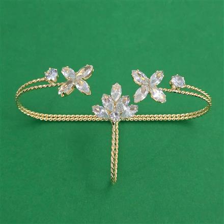 Indo Western Plam Cuffring with Rhodium Plating Gold Plating Mehndi Plating