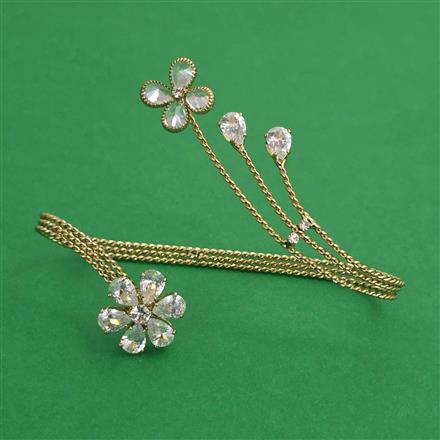 Indo Western Plam Cuffring with Rhodium Plating Gold Plating Mehndi Plating