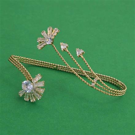 Indo Western Plam Cuffring with Rhodium Plating Gold Plating Mehndi Plating