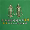 Indo Western Changeable Earring with Mehndi Plating