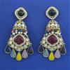 Indo Western Jhumki with Mehndi Plating